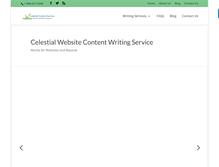 Tablet Screenshot of celestialcontentservices.com
